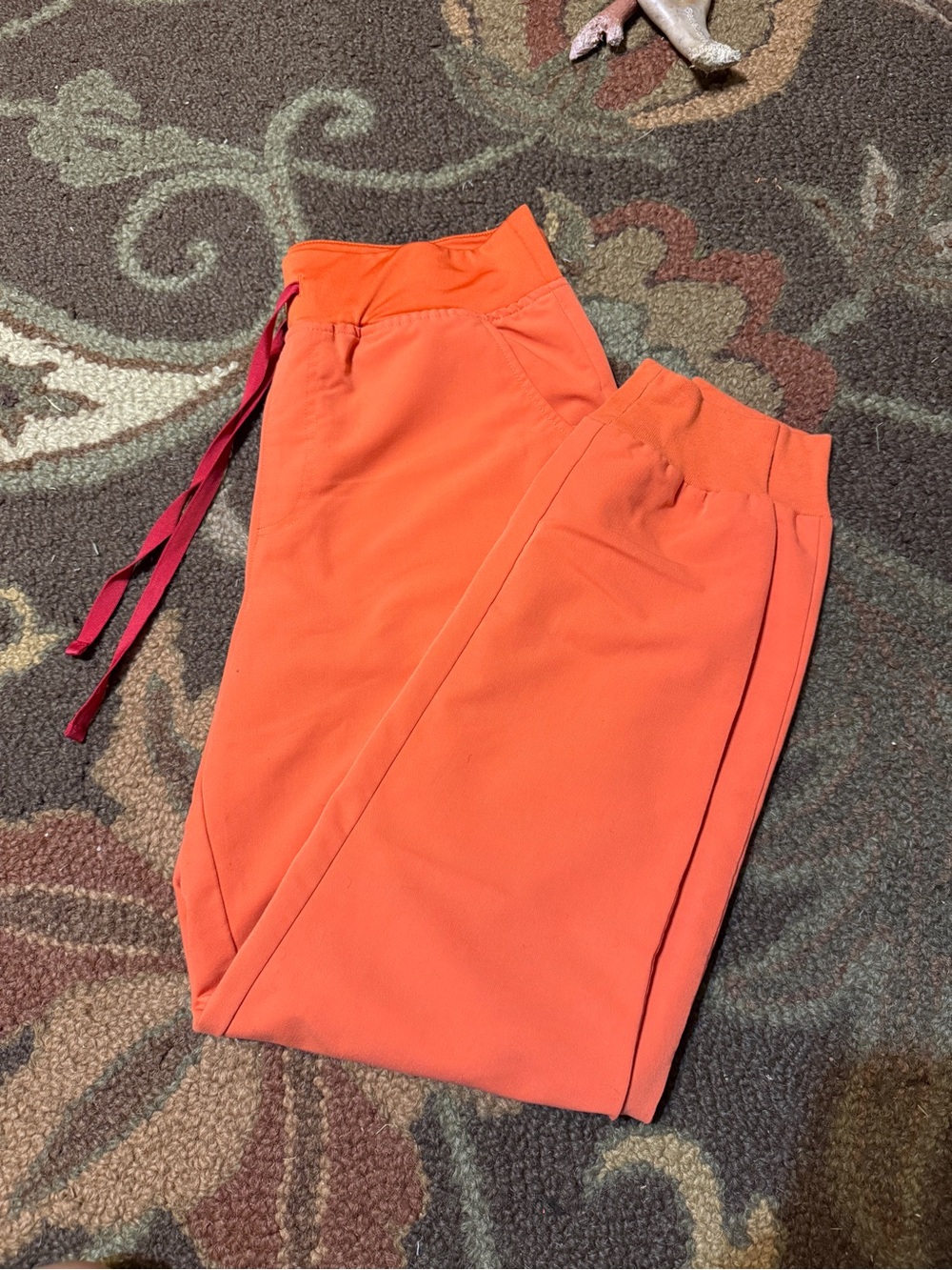 Women’s Orange Casual Drawstring Pants